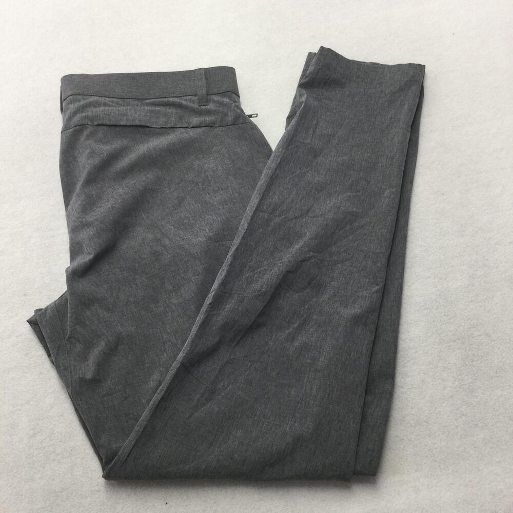 Fabletics Pants Mens 34x34 Gray Lightweight Khakis Zip Pocket Straight Leg Tech